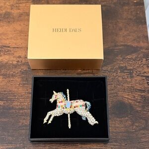 Heidi Daus Vibrant Gemstone Horse Brooch